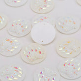 25mm Bear Round – Resin Sew-On (Sold in Pairs)